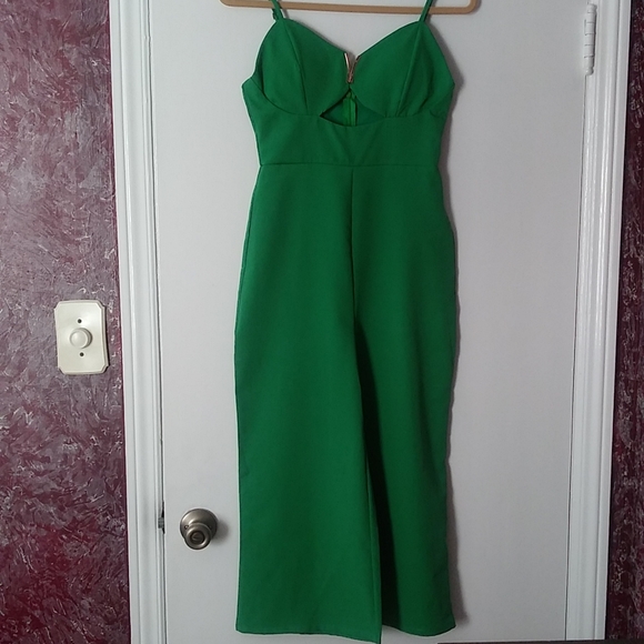 Beautiful prussian green jumpsuit - Picture 2 of 3